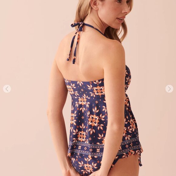 NWT la Vie en Rose MAYA BAY Bandeau Tankini Top Size Small - Picture 2 of 13
